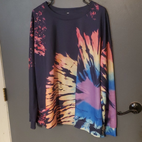 Tops - Colorful Tie Dye Long Sleeve Top
